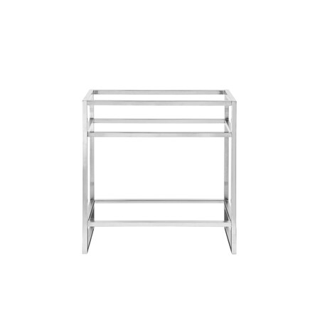 James Martin Vanities Boston 31.5in Single Console, Brushed Nickel C105-V31.5-BNK